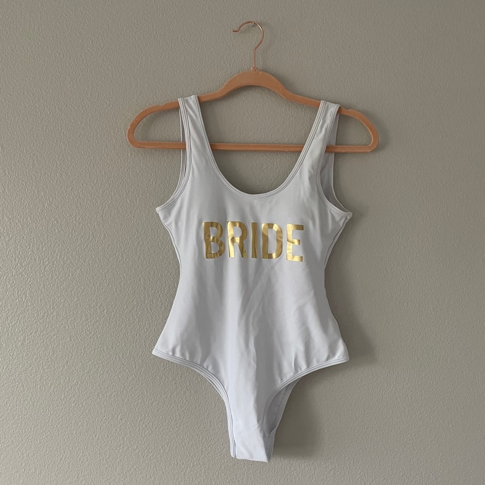 Bride one piece swimsuit